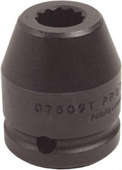 Proto - 3/4" Drive 50mm Standard Impact Socket - 12 Points, 2-3/4" OAL - USA Tool & Supply