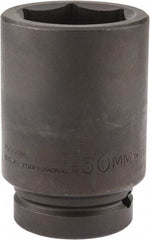 Proto - 1" Drive 50mm Deep Impact Socket - 6 Points, 4-1/4" OAL - USA Tool & Supply