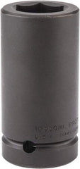Proto - 1" Drive 30mm Deep Impact Socket - 6 Points, 4" OAL - USA Tool & Supply