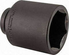 Proto - 1" Drive 3-1/4" Deep Impact Socket - 6 Points, 5-5/8" OAL - USA Tool & Supply