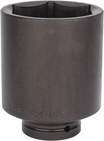 Proto - 1" Drive 4-1/8" Deep Impact Socket - 6 Points, 6-3/4" OAL - USA Tool & Supply