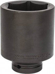 Proto - 1" Drive 3-3/8" Deep Impact Socket - 6 Points, 5-3/4" OAL - USA Tool & Supply