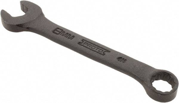 Proto - 8mm 12 Point Offset Combination Wrench - 15° Offset Angle, 3-1/2" OAL, Steel, Black Finish - USA Tool & Supply
