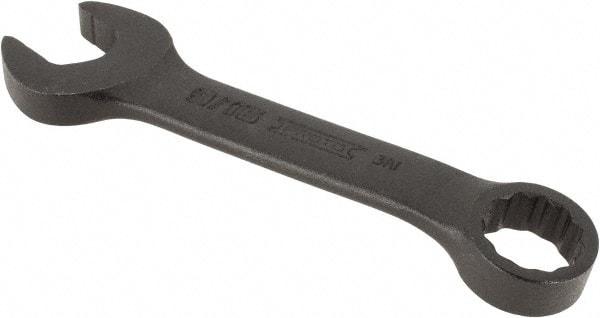 Proto - 9/16" 12 Point Offset Combination Wrench - 15° Offset Angle, 4-9/16" OAL, Steel, Black Finish - USA Tool & Supply