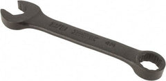 Proto - 3/8" 12 Point Offset Combination Wrench - 15° Offset Angle, 3-3/4" OAL, Steel, Black Finish - USA Tool & Supply