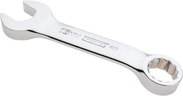 Proto - 16mm 12 Point Offset Combination Wrench - 15° Offset Angle, 4-7/8" OAL, Steel, Chrome Finish - USA Tool & Supply