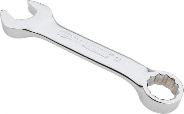 Proto - 13mm 12 Point Offset Combination Wrench - 15° Offset Angle, 4-5/16" OAL, Steel, Chrome Finish - USA Tool & Supply