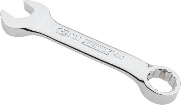 Proto - 12mm 12 Point Offset Combination Wrench - 15° Offset Angle, 4-1/8" OAL, Steel, Chrome Finish - USA Tool & Supply