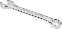 Proto - 8mm 12 Point Offset Combination Wrench - 15° Offset Angle, 3-1/2" OAL, Steel, Chrome Finish - USA Tool & Supply