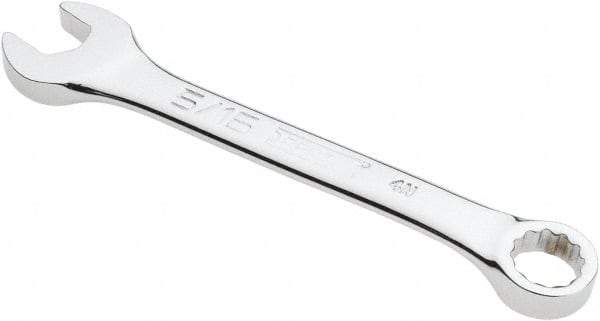 Proto - 5/16" 12 Point Offset Combination Wrench - 15° Offset Angle, 3-1/2" OAL, Steel, Chrome Finish - USA Tool & Supply