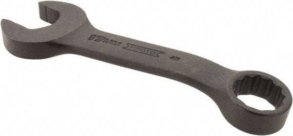 Proto - 17mm 12 Point Offset Combination Wrench - 15° Offset Angle, 5-1/16" OAL, Steel, Black Finish - USA Tool & Supply