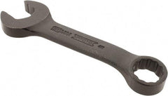 Proto - 15mm 12 Point Offset Combination Wrench - 15° Offset Angle, 4-11/16" OAL, Steel, Black Finish - USA Tool & Supply