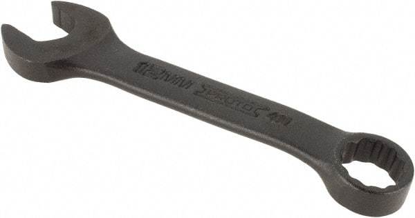 Proto - 12mm 12 Point Offset Combination Wrench - 15° Offset Angle, 4-1/8" OAL, Steel, Black Finish - USA Tool & Supply