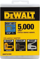 DeWALT - 1/2" Wide Steel Heavy Duty Staples - 15/32" Leg Length - USA Tool & Supply