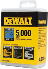 DeWALT - 5/16" Wide Steel Heavy Duty Staples - 5/16" Leg Length - USA Tool & Supply