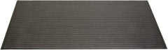 Ability One - 5' Long x 3' Wide, Dry Environment, Anti-Fatigue Matting - Black, Vinyl with Vinyl Sponge Base, Beveled - USA Tool & Supply