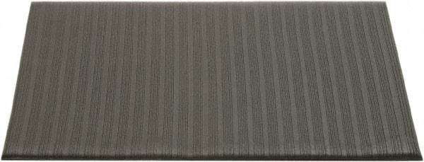 Ability One - 3' Long x 2' Wide, Dry Environment, Anti-Fatigue Matting - Black, Vinyl with Vinyl Sponge Base, Beveled - USA Tool & Supply