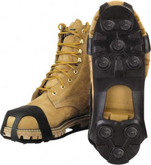 Winter Walking - Ice Traction Footwear Footwear Style: Strap-On Cleat Traction Type: Steel Studs - USA Tool & Supply