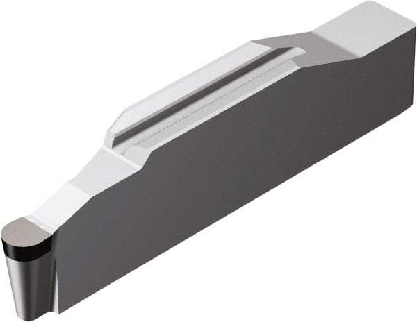 Sandvik Coromant - 0.5L123H1-0200 RE 2mm Cutting Width CBN Grooving Insert - 5mm Max Depth of Cut, Left Hand, 1mm Corner Radius, TiN Finish - USA Tool & Supply