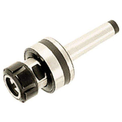 Iscar - MT3 Taper, Series ER32, Reamer Collet Chuck - 3.028 Inch Projection, 0.08 to 0.789 Inch Collet Capacity, 3.386 Inch Shank Length, Through Coolant - Exact Industrial Supply