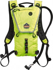 Ergodyne - Premium Low Profile Lime Hydration Backpack - 17 Inch Long x 10-1/2 Inch Wide x 2-1/2 Inch Deep, 70 Ounce Reservoir Capacity - USA Tool & Supply