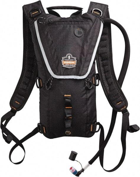 Ergodyne - Premium Low Profile Black Hydration Backpack - 17 Inch Long x 10-1/2 Inch Wide x 2-1/2 Inch Deep, 70 Ounce Reservoir Capacity - USA Tool & Supply