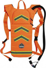 Ergodyne - Low Profile Orange Hydration Backpack - 17 Inch Long x 10-1/2 Inch Wide x 1-1/2 Inch Deep, 70 Ounce Reservoir Capacity - USA Tool & Supply