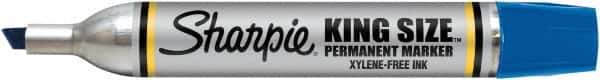 Sharpie - Blue Permanent Marker - Chisel Tip, AP Nontoxic Ink - USA Tool & Supply