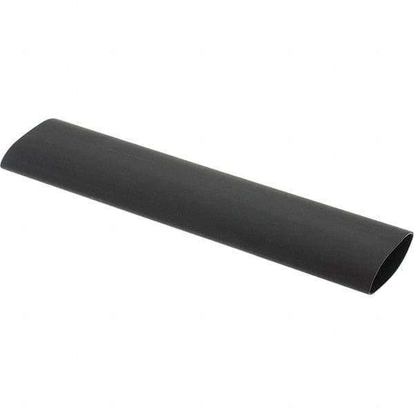 Value Collection - 6" Long Heat Shrink Electrical Tubing - Black - USA Tool & Supply