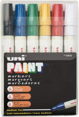 Sharpie - Black, Blue, Green, Red, White, Yellow Paint Marker - Bullet Tip, Oil Based - USA Tool & Supply