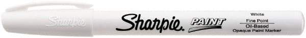 Sharpie - White Paint Marker - Felt Fine Tip, Oil Base Ink - USA Tool & Supply