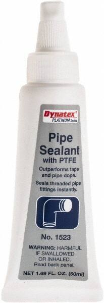 Made in USA - 50 mL Pipe Sealant - PTFE Based, 392°F Max Working Temp - USA Tool & Supply