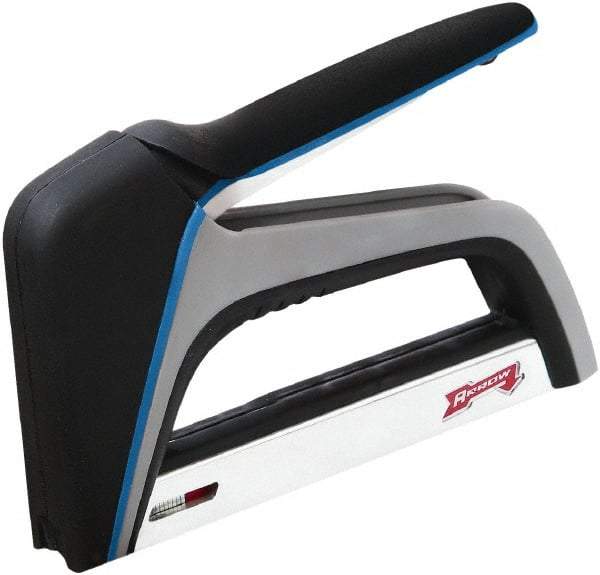 Arrow - Manual Staple Gun - 82 Lb Capacity, Plastic with Solid Steel Base - USA Tool & Supply