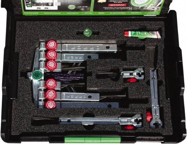 KUKKO - 13 Piece, 5 Ton Capacity, 1-7/16 to 4-3/4" Spread, Multi-Purpose Puller Set - 2 Bolts, 12 Jaws, 14-3/4" OAL, 13-3/4" Reach - USA Tool & Supply