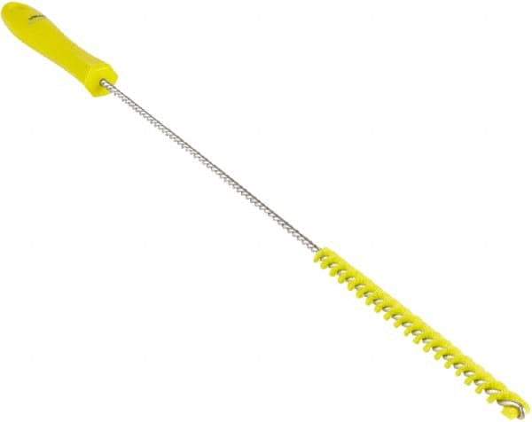 Vikan - 0.4" Diam Polyester Valve Brush - 19-5/8" OAL, 5-11/16" Head Length, Polypropylene & Stainless Steel Handle - USA Tool & Supply