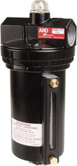 ARO/Ingersoll-Rand - 1" NPT, 200 Max psi Super Duty Modular Lubricator - Metal Bowl with Sight Glass, Zinc Body, 374 CFM, 150°F Max Temp, 4.63" Long x 4.79" Wide x 10.90" High - USA Tool & Supply