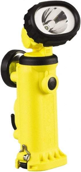 Streamlight - White LED Bulb, 150 Lumens, Industrial/Tactical Flashlight - Yellow Plastic Body, 4 AA Alkaline Batteries Included - USA Tool & Supply