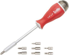 Xcelite - 8-in-1 Bit Screwdriver - Slotted, Phillips, Torx, Ergonomic - USA Tool & Supply