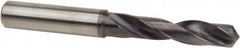 Accupro - 0.368" 140° Spiral Flute Solid Carbide Screw Machine Drill Bit - USA Tool & Supply