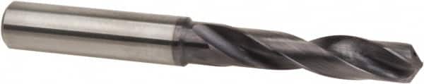 Accupro - 19mm 140° Spiral Flute Solid Carbide Screw Machine Drill Bit - USA Tool & Supply