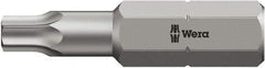 Wera - 5/16" Drive T30 Torx Screwdriver Bit - 2-3/4" OAL, Insert Bit - USA Tool & Supply