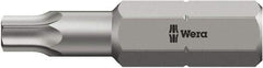 Wera - 5/16" Drive T30 Torx Screwdriver Bit - 4" OAL, Insert Bit - USA Tool & Supply