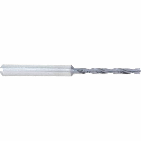 Accupro - 19/64" 140° Spiral Flute Solid Carbide Taper Length Drill Bit - USA Tool & Supply