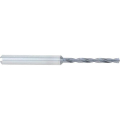 Accupro - 9/32", 140° Point, Spiral Flute, Solid Carbide Taper Length Drill Bit - TiAlN Finish, 76mm Flute Length, 114mm OAL - USA Tool & Supply