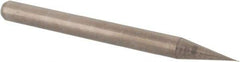 Accupro - 0.005" Diam, 0.015" LOC, 2 Flute Solid Carbide Ball End Mill - Uncoated, Single End, 1-1/2" OAL, 1/8" Shank Diam, Spiral Flute - USA Tool & Supply