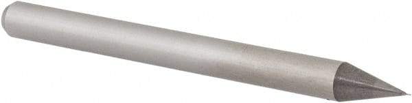 Accupro - 0.005" Diam, 0.007" LOC, 2 Flute Solid Carbide Ball End Mill - Uncoated, Single End, 1-1/2" OAL, 1/8" Shank Diam, Spiral Flute - USA Tool & Supply
