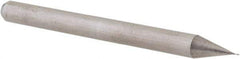 Accupro - 0.008" Diam, 0.024" LOC, 2 Flute Solid Carbide Ball End Mill - Uncoated, Single End, 1-1/2" OAL, 1/8" Shank Diam, Spiral Flute - USA Tool & Supply