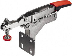 Bessey - 450 Lb Holding Capacity, Horizontal Handle, Manual Hold Down Toggle Clamp - U-Bar, Flanged Base, Carbon Steel - USA Tool & Supply