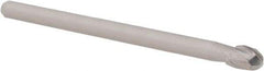 Accupro - 3/16" Diam, 9/32" LOC, 2 Flute Solid Carbide Ball End Mill - AlTiN Finish, Single End, 2-1/2" OAL, 1/8" Shank Diam, Spiral Flute - USA Tool & Supply