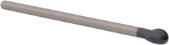 Accupro - 3/16" Diam, 9/32" LOC, 2 Flute Solid Carbide Ball End Mill - Uncoated, Single End, 2-1/2" OAL, 5/32" Shank Diam, Spiral Flute - USA Tool & Supply